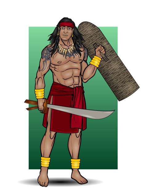 Art! Featuring a drawing of pinoy hero, Lapu.